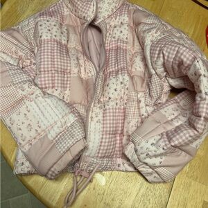 Fashion Nova Blush Quilted Jacket